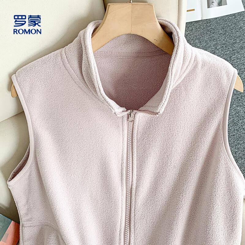 Romon Women's Fleece Stand Collar Vest