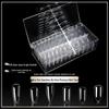 540 Ultra-Thin Transparent Half-Cover False Nail Tips - Seamless, No Carving Required