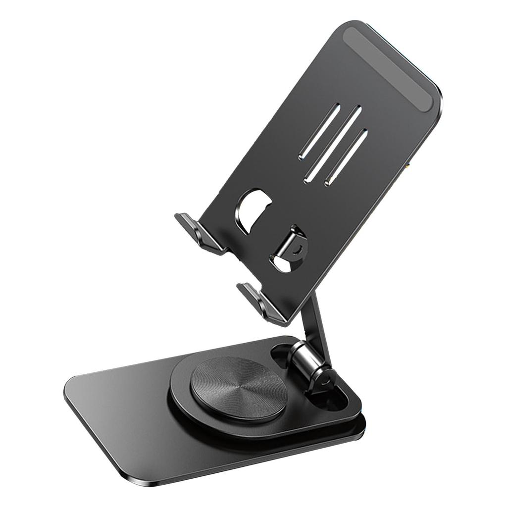 Phone Holder 360 degrees Rotation Height   Foldable Portable Metal Desk Phone Dock Holder for Phone Tablet