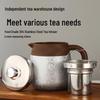 Retro Titanium-Coated Large Capacity Stewing Teapot with Water Separation & Portable Handle for Home Use