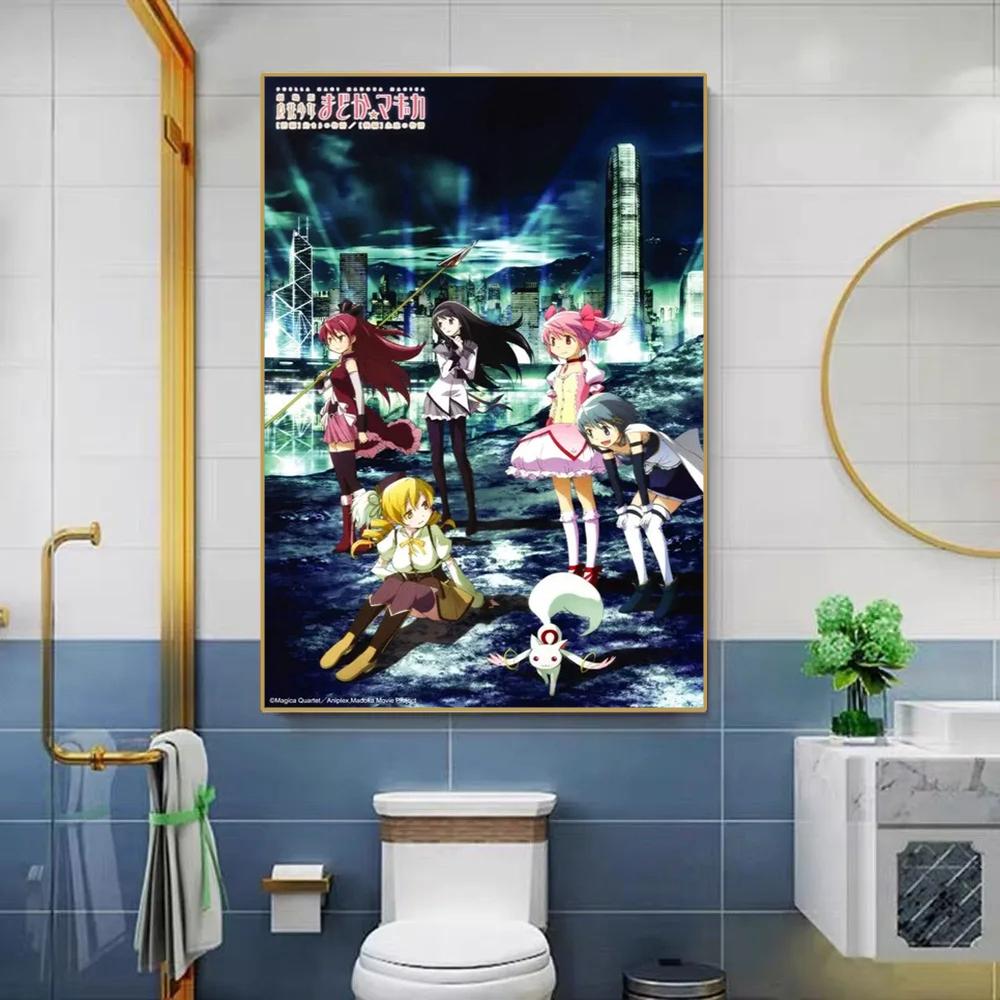 Anime Puella Magi Madoka Magica Poster Manga Magazine Cover Cartoon Canvas Painting Wall Art Kawaii Girl gift Room Decor Cuadros
