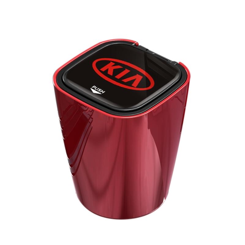 Car Ashtray Smokeless Storage Box with LED Light for KIA Sportage Rio Ceed Picanto K5 K9 Sorento auto Accessories rubbishIH0