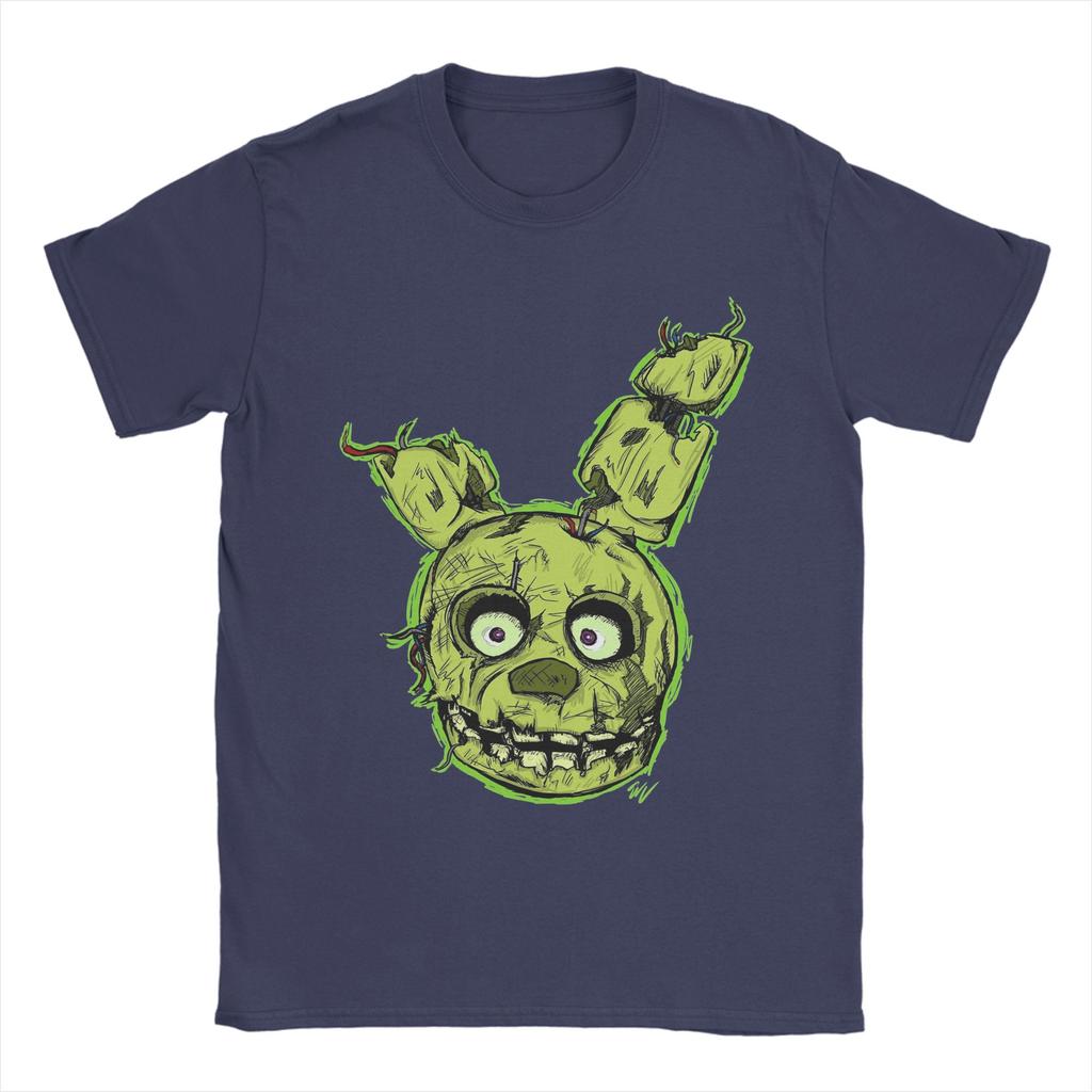 FNAF Springtrap  Five Nights At Freddys Men T Shirts  Creative Tees Short Sleeve Round Neck TShirt 100 Cotton Printed Tops