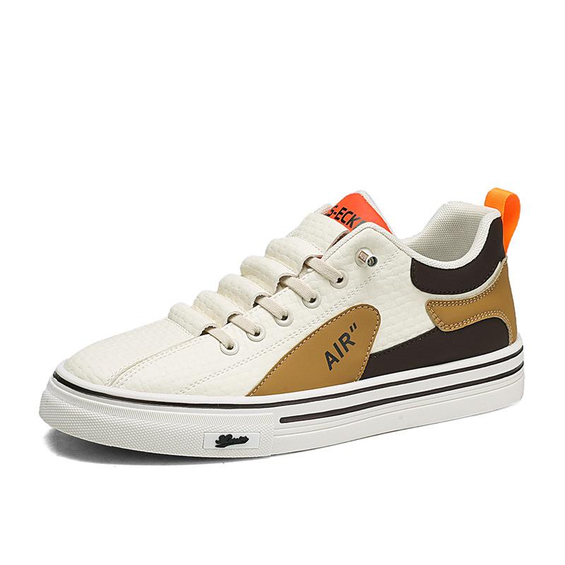 

Four Seasons New Low-top Foot Shoes Korean Edition Fashion Contrast Color Board Shoes Teen Casual Flat Tide Shoes 2025 39