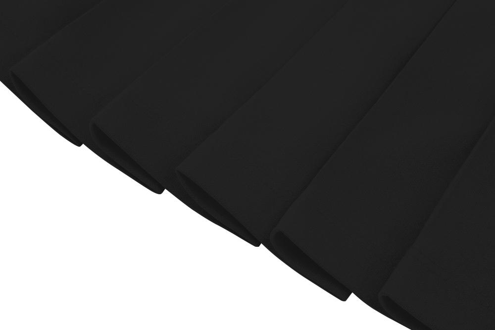 Ssideuneuwa Women'S Pleated Skirt (Black)