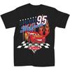 Disney Pixar Cars Lightning McQueen 95 Flames Adult T-Shirt