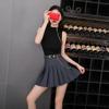 SCIONE Skirt+Belt Female Pleated Skirt College Style High Waist Short Skirt Tooling Skirt Suit Skirt