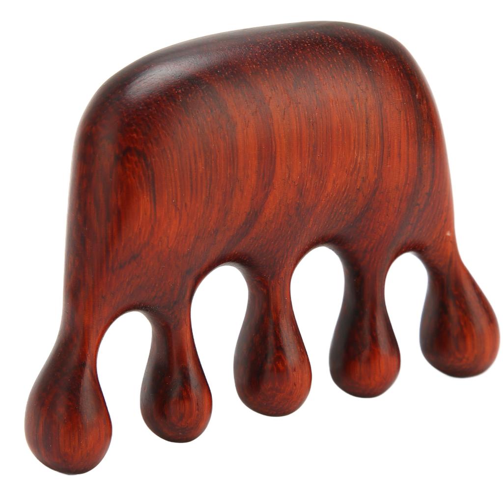 Holz Massagekamm Mehrzweck Sandelholz Breitzahn Kopfhautmassagekamm für Kopf Nacken Schultern Hände