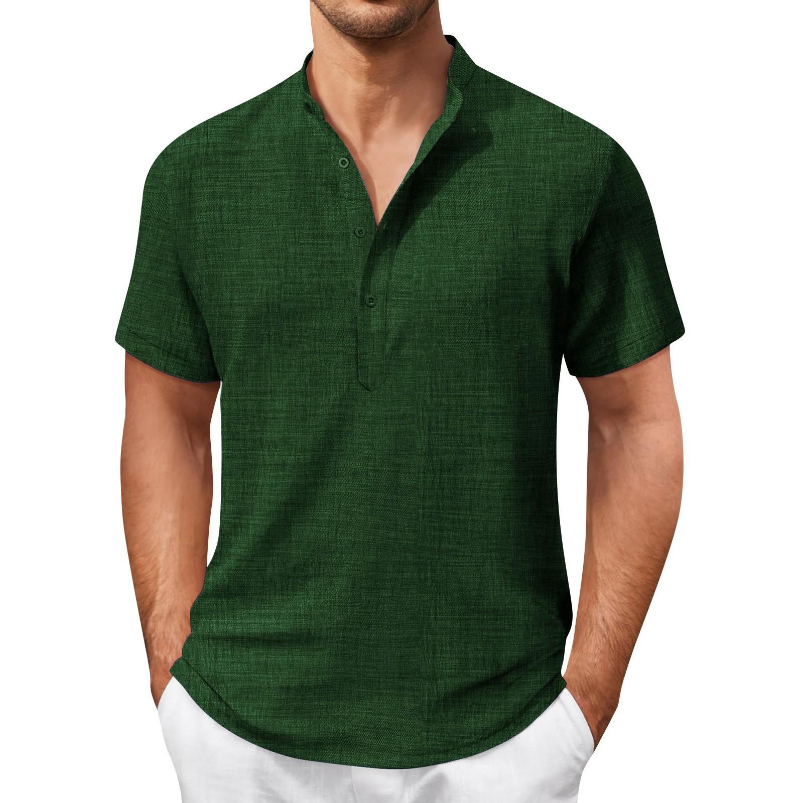 

Винтажная летняя мужская футболка, уличная одежда, 3 пуговицы, свободная одежда, футболка с коротким рукавом и принтом XL