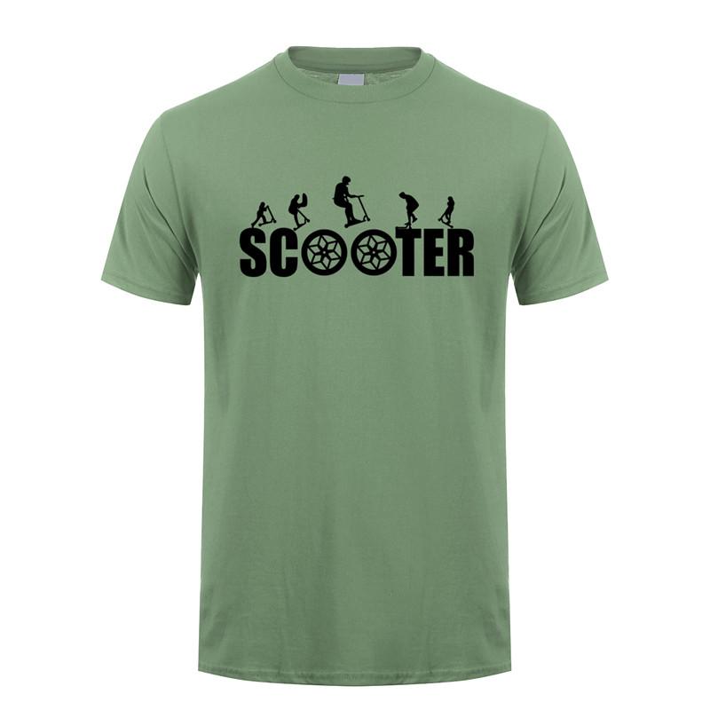 Stunt scooter T Shirt Summer Unisex Short Sleeve Cotton Tshirt Cool Unisex Tshirts JL107