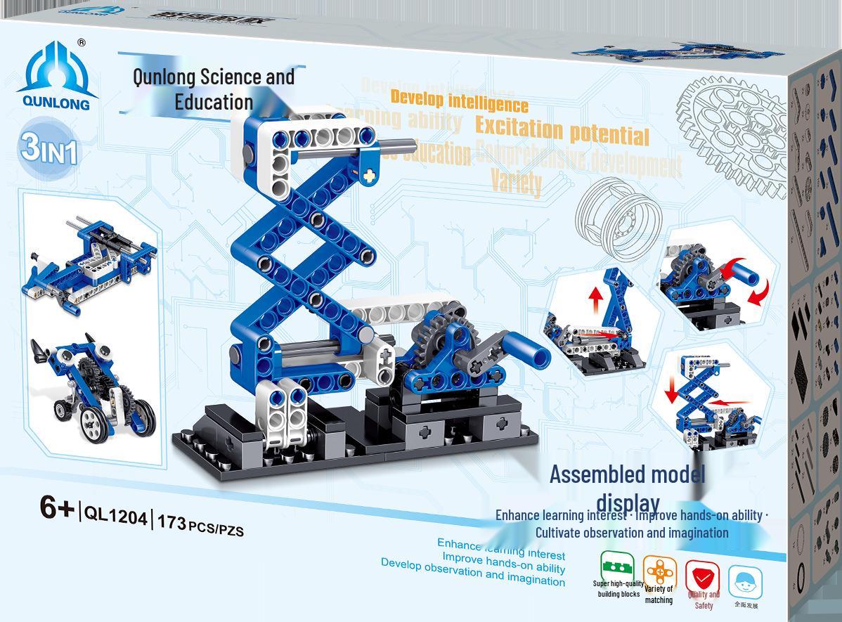 Smart Programming Robot Building Blocks Kit for Kids - Educational Mechanical Toy Set