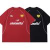 American Retro Sports Jersey Short-sleeved Fans European and American Street Tide Brand Loose Fan Version