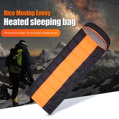 Sac de Couchage Chauffant Électrique 3 Niveaux de Température Sac de Couchage d'Urgence Hiver Chaud pour Voyage Randonnée pour Randonnée Sac à Dos