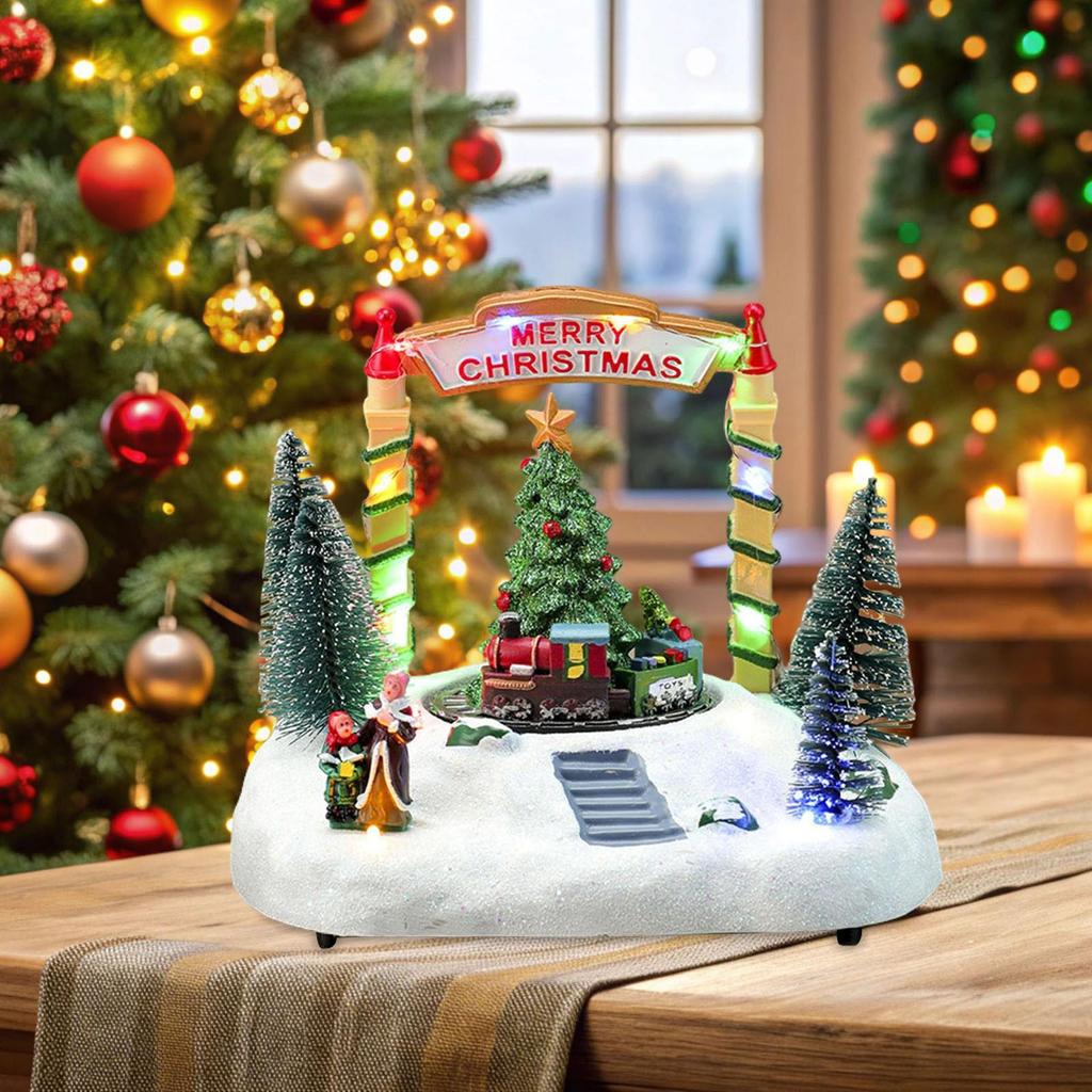 Christmas Snow Scene Music Box Music Movement for Girls Children Family