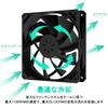 Novonest PC Case Fans, 120mm, Quiet, High Performance, 3-Pin Connector, Slim Design, 5 Fans per Set, All Black [NK12BK3-5]