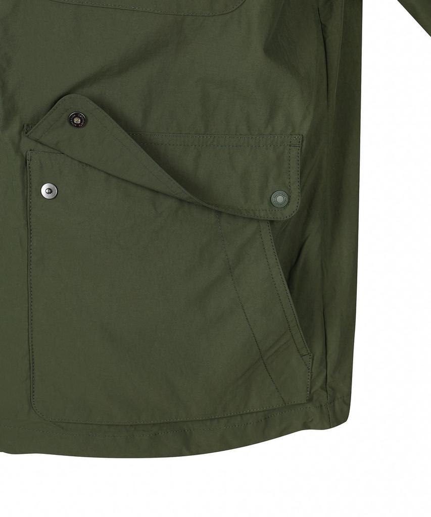 Discovery Expedition Men'S Fresh Vent Collared Out-Pocket Windbreaker (D/Khaki)