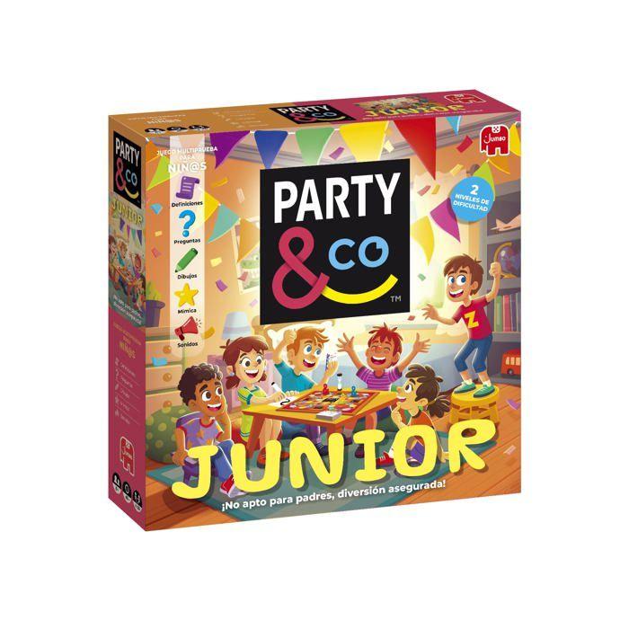 Pedagogiskt brädspel - PARTY & CO - Fest & Co Junior - Flerfärgad - 8+ - 560 uppgifter - 30 minuters spel - 1 spelare