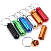 3 Stück Mini-Aufbewahrungsbox Aluminiumlegierung Tragbar Wasserdichte Flaschenhülle Schlüsselanhängerring 6 Farben erhältlich Reiseaufbewahrungswerkzeuge ZYF