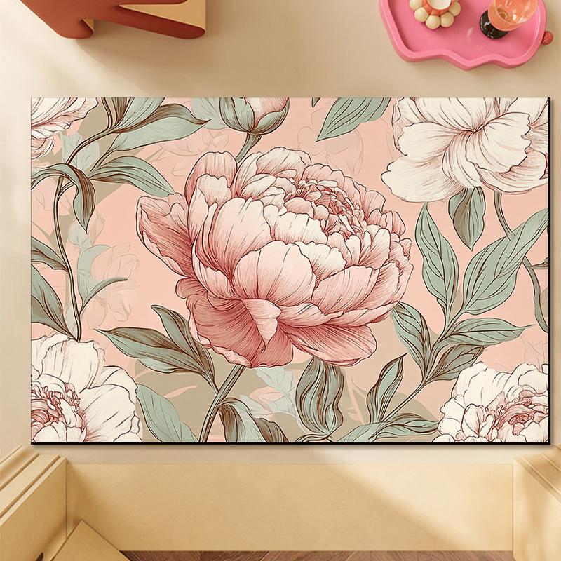 Flower Toilet Diatom Mud Household Absorbent Foot Mat Mat Toilet Mat Wash Water Room Mat Absorbent Non-slip