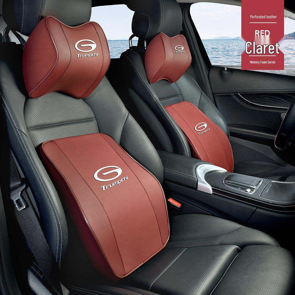Trumpchi GS3, GS4, GS8 Car Headrest and Lumbar Support Cushion, M6, M8, Shadow Leopard Neck and Lumbar Support Pillow