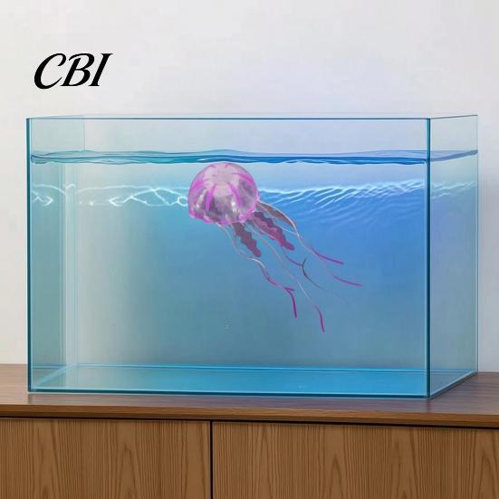 Geruchsfreie Aquarium Dekoration Künstliche Quallen, Weiches Silikon Fluoreszierend Realistisch Schwebend Kein Ausbleichen Quallen für Salzwasserbecken Sicherer Fischtank