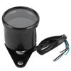 Motorcycle MultiFunctional Meter Tachometer Odometer Fuel Gauge Speedmeter 12V Universal(Black )