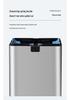Automatic Large Smart Sensor Trash Can with Lid for Kitchen, Bathroom, Office, and Living Room
