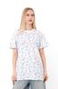 Women's Oversized Graphic T‑Shirt with Print – Casual Summer Fashion Top – Soft Cotton Relaxed Fit Shirt for Women Summer 8384-002 HC