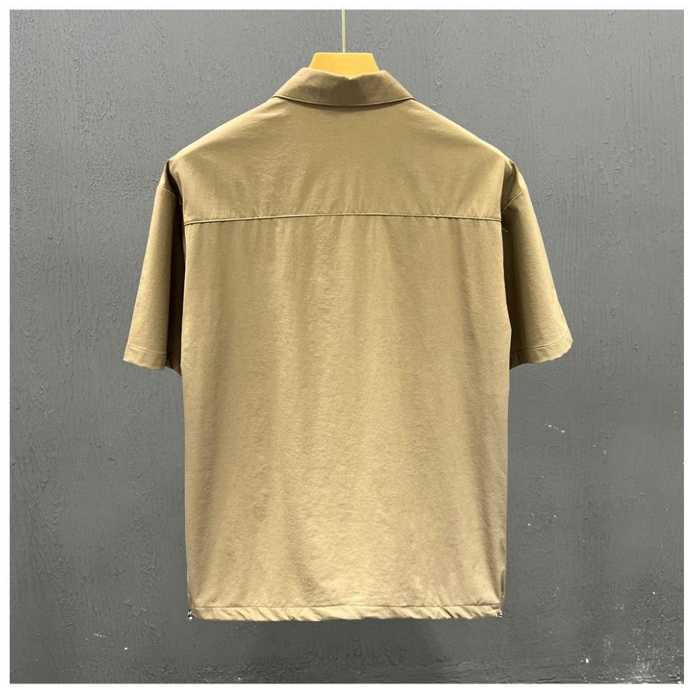 New Men's Clothing Design Touch Pocket Handsome Short-sleeved POLO Shirt Fashion Casual Top