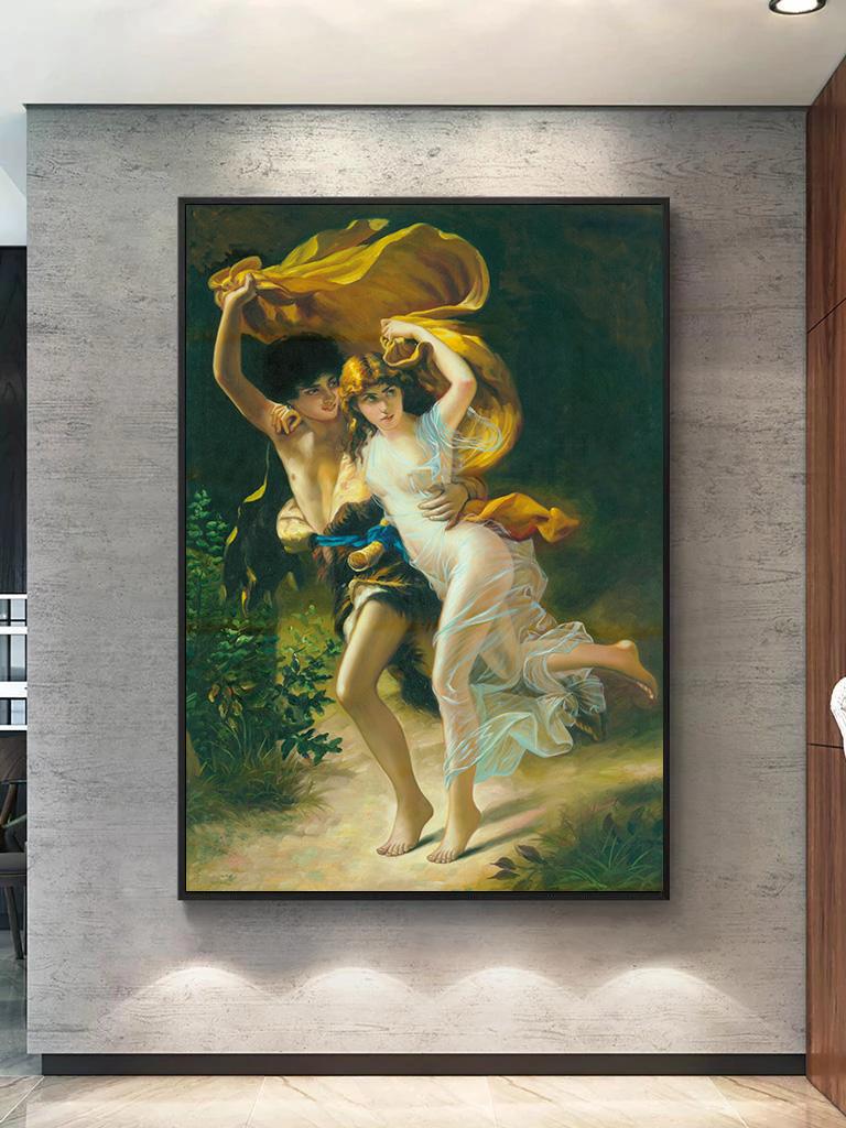 Pre Raphaelite Female Portrait British Landscape Canvas Painting Decoration Living Room Bedroom Wall Art Home Decoration