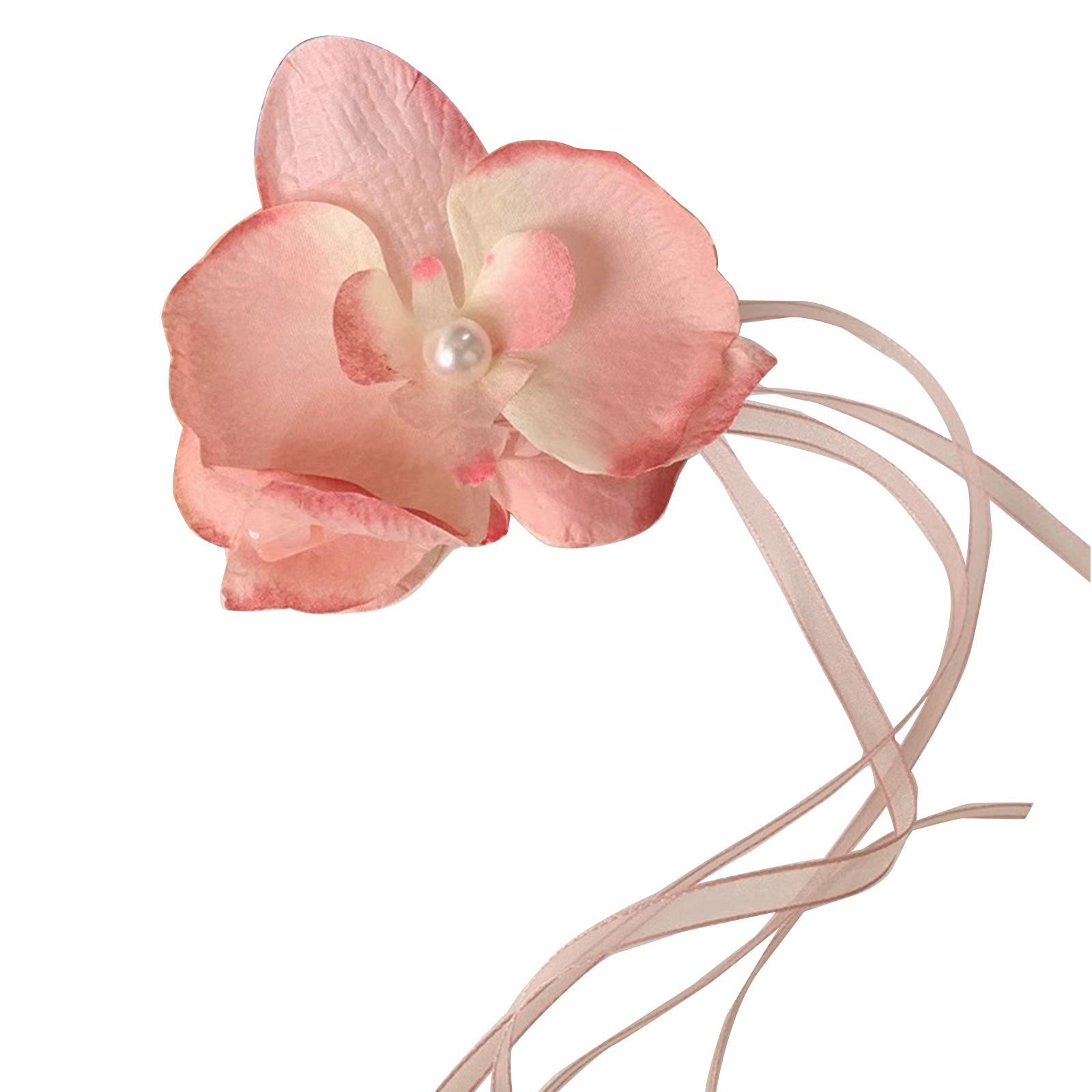 

Заколка-краб для волос для женщин, ленточный цветочный зажим-краб, зажим-зажим, нескользящий зажим-краб для волос, летние заколки, свадебный зажим для придания формы волосам