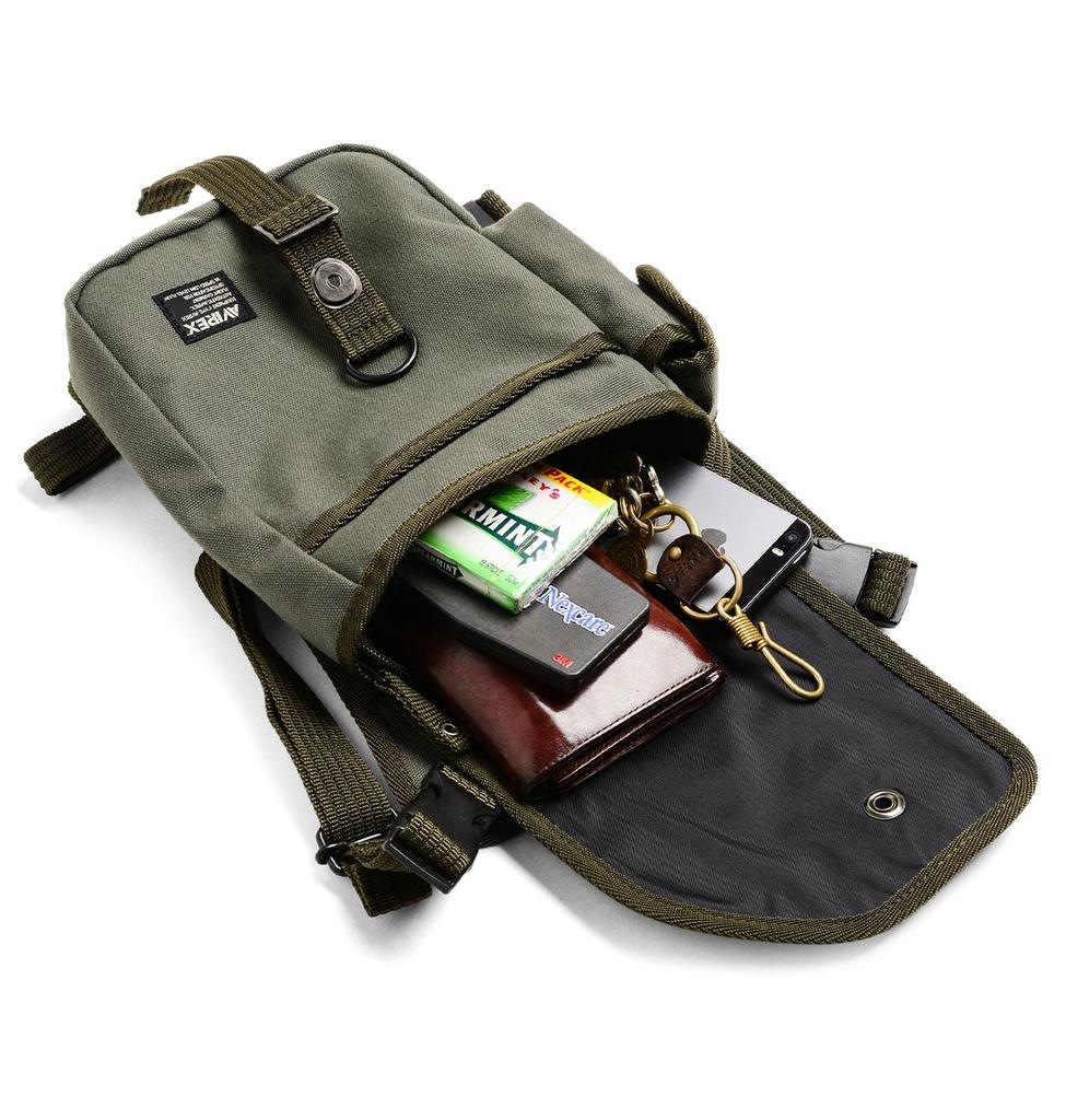 AVIREX EAGLE Bolsa de Perna de Ombro AVX348L 2 Vias & (BEGE (51))