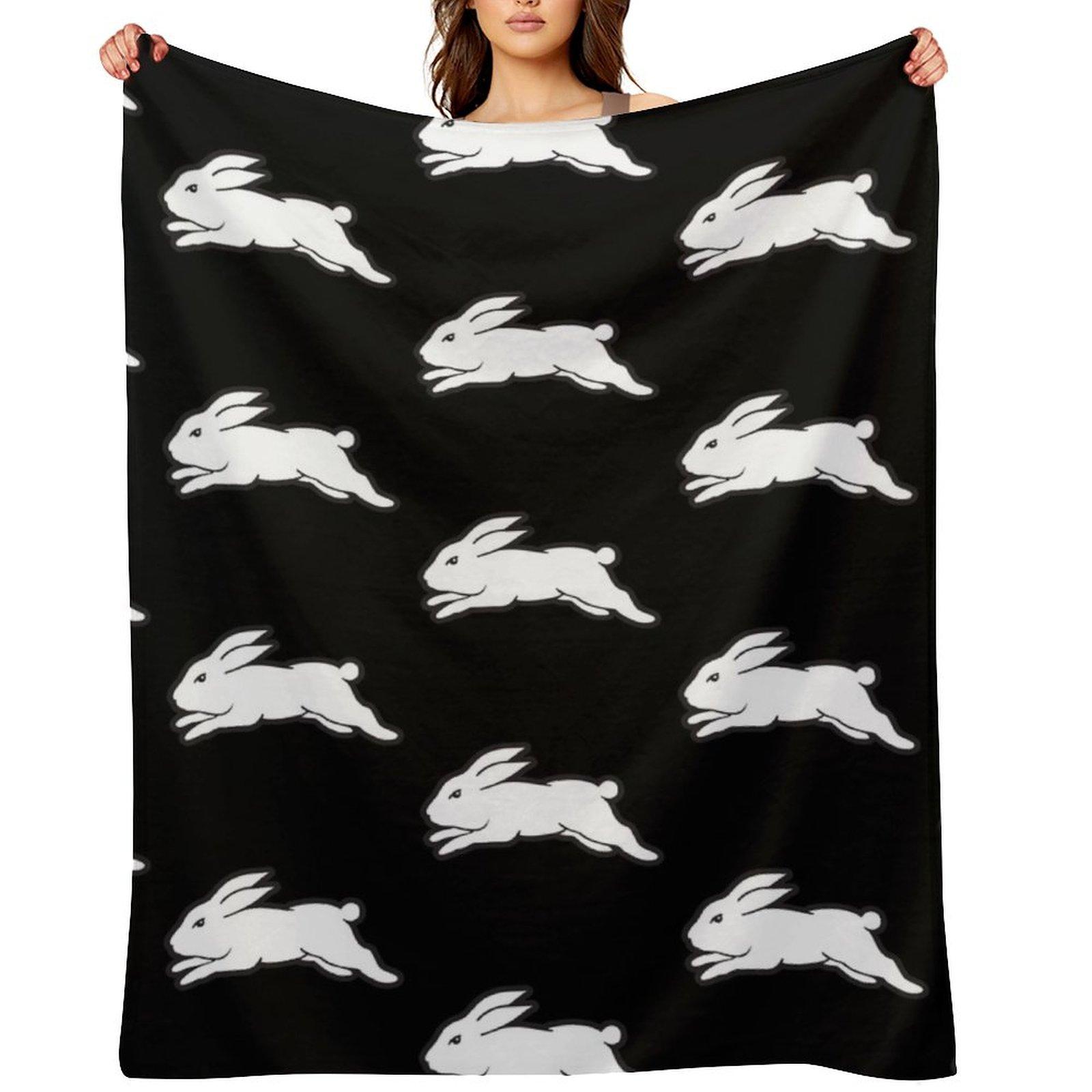 Reggie-Rabbitohs Throw Blanket For Sofa Thin Comforter Luxury Brand wednesday Blankets 30x40in