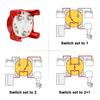 4 Position Isolator Disconnect Rotary Switch Luminous 32V 350A 2 Battery Disconnect Switches AFD for Marine Boat Truck RV