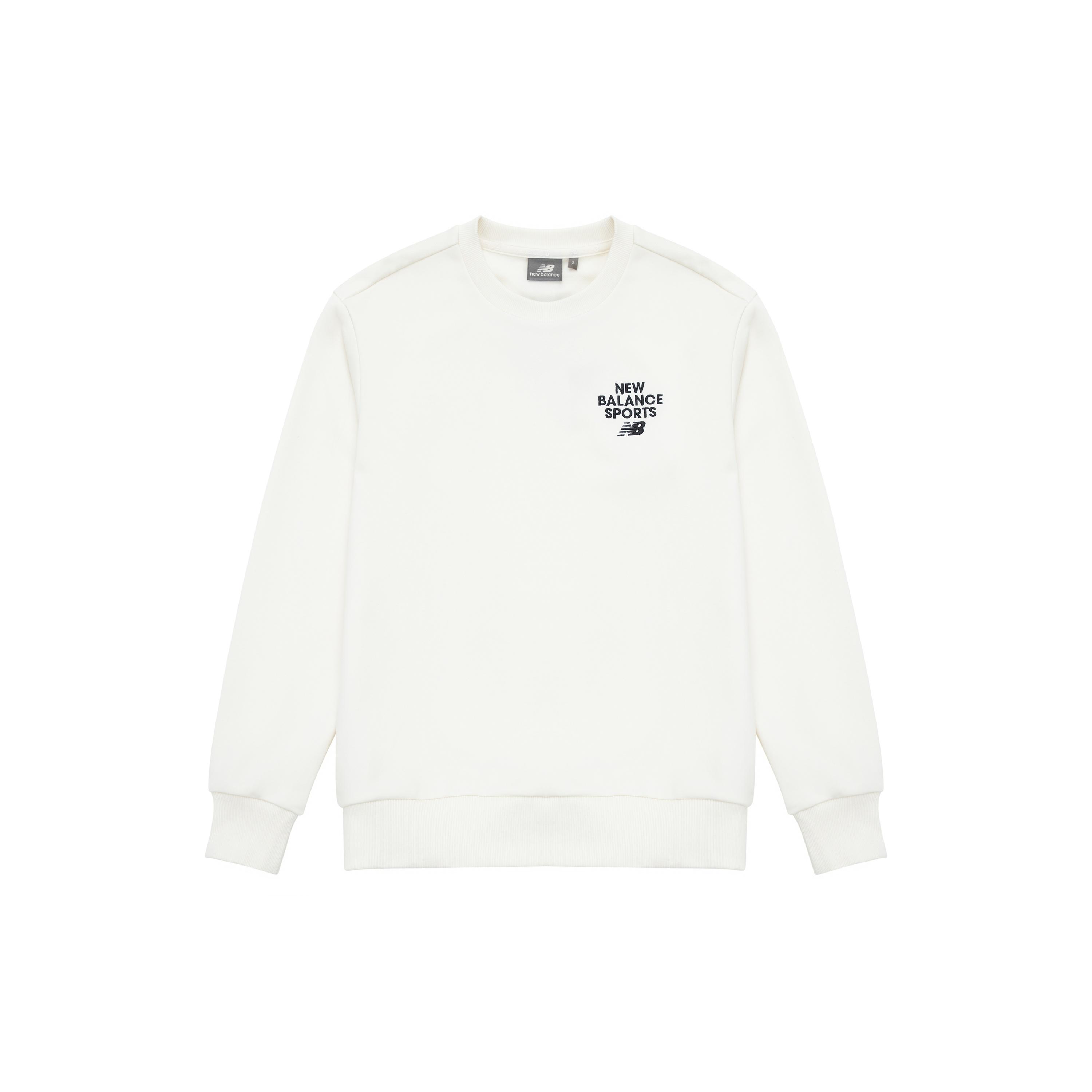 New Balance Sportswear Sweatshirt Asia Sizing White Unisex 5CD12023-IV XXL