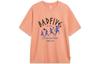T Shirts Men's Sunset Orange Crew Neck Moderate Straight Fit AHST301-5