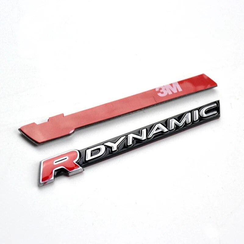 1Pc RDYNAMIC Bar Emblem Badge for VELAR Sport Edition Car Styling Fender Logo Lower Side Door Decoration Sticker