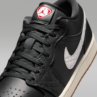 Jordan Air Jordan 1 Vintage Basketball Shoes Unisex Low Top Black Whit