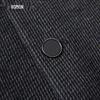 ROMON Men's Striped Wool Blend Stretch Business Casual Blazer