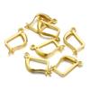 10-50pcs French Earring Hooks Gold Color Lever Back Open Loop Setting for DIY Earring Clips Clasp Jewelry Making Components