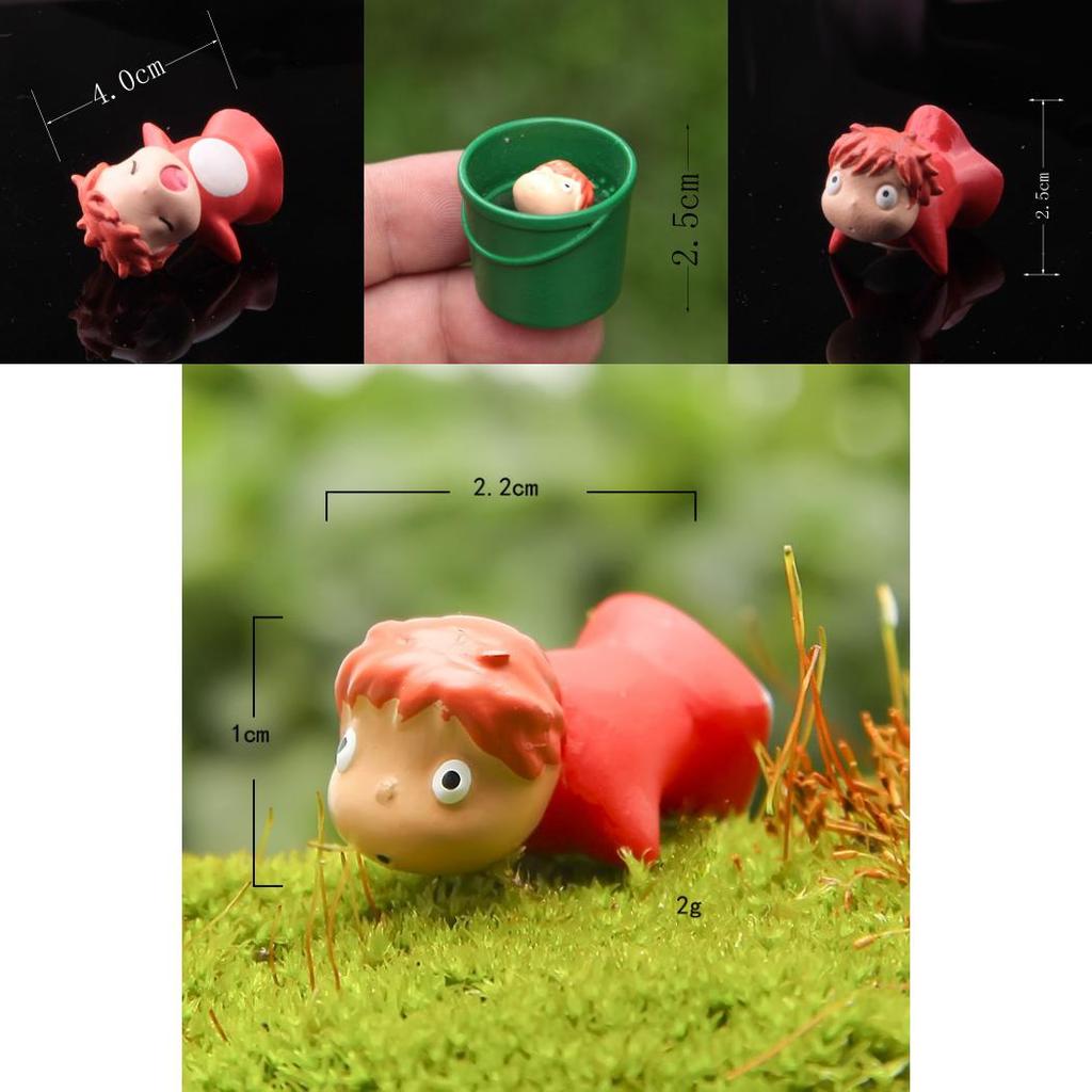 Ponyo Cartoon Goldfish Resin Mini Model Ornament For Floral Arrangements And Gift Giving