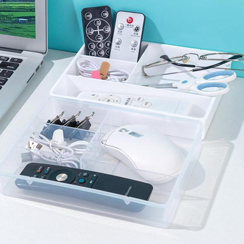 Desk Drawer Organizer Desk Sundries Stationery Storage Box Bin Cosmetics Makeup Organizer Home Office Drawer Divider Container