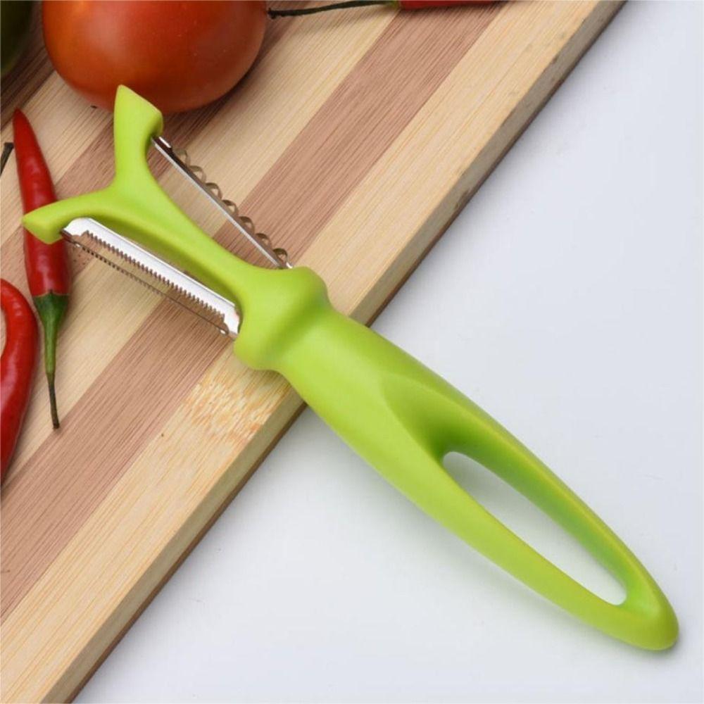 

Пластиковая ручка из нержавеющей стали Овощечистка двойного назначения бытовая терка для картофеля и огурцов