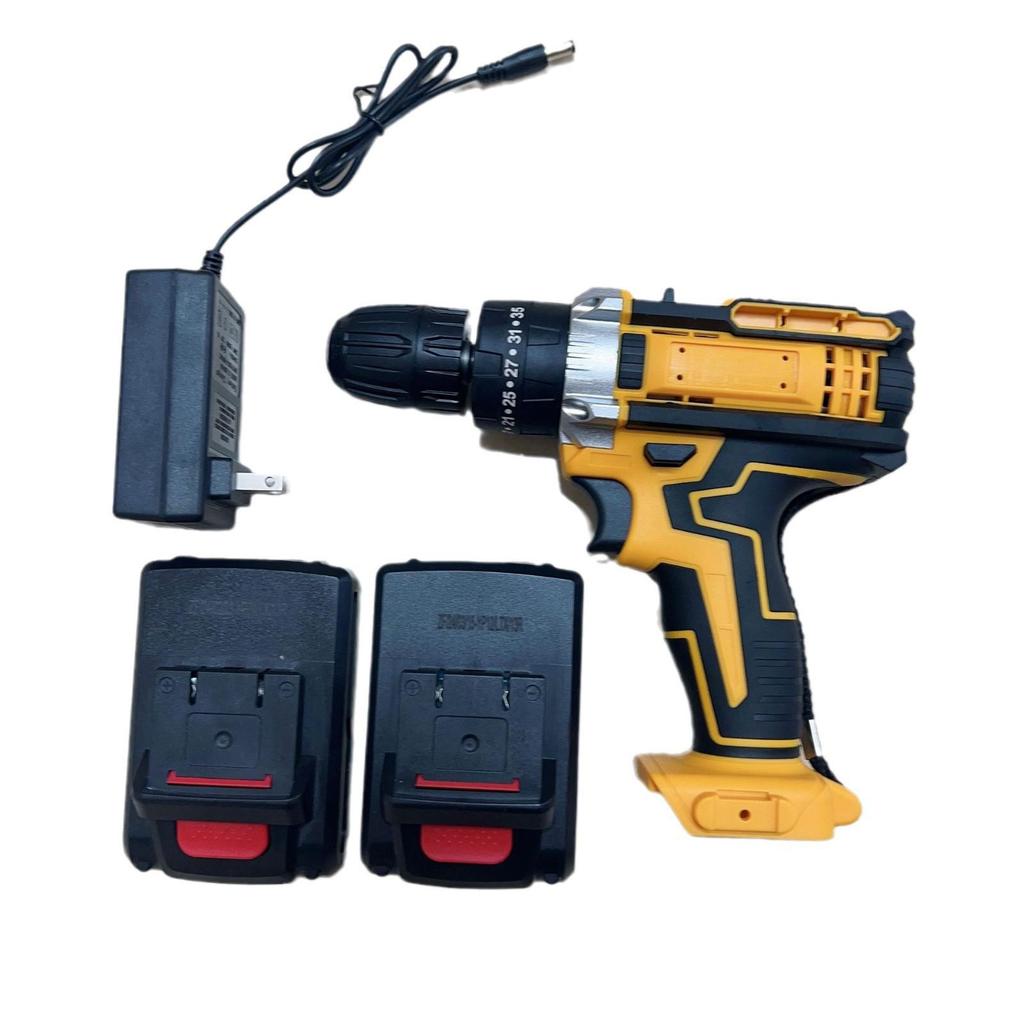 Rechargeable Brushless Hand Drill - Portable Lithium Battery Impact Drill for Metal and Wood