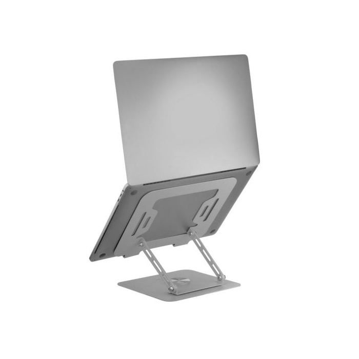 Mars gaming ma-rsn, support pour ordinateurs portables et tablettes jusqu'à 17", réglage en hauteur + inclinaison + rotation 360,