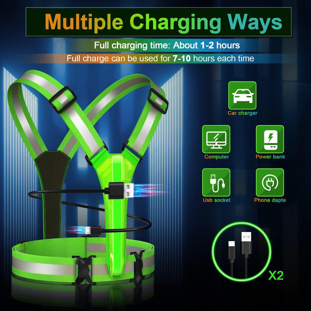 West Biking Night Running Light LED Reflective