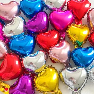 18 İnç Kırmızı Aşk Kalp Folyo Balonlar Büyük Helyum Globos Alüminyum Film Balon Sevgililer Günü Doğum Günü Düğün Parti Dekorasyonu