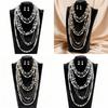 Fashionable Womens Pearl Necklace And Earring Collection With Multilayer Design For Office And Casual Wear