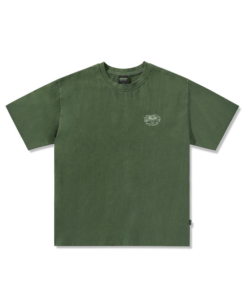MINIMALPROJECT Happy Grow Pigment Short Sleeve T-Shirt Mst169 [Khaki]