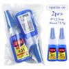 1/2pcs 401 Strong Transparent Adhesive Plastic Wood Metal Glass Artificial Leather Nail Art Multi-purpose Universal Adhesive 4